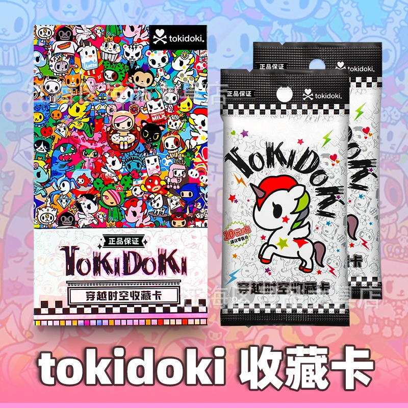 Карта коллекции Tokidoki, карта коллекции «Через время и пространство», единорог Taoqi Duoqi, подлинная анимационная периферия