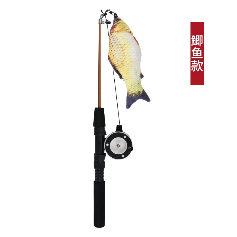 Fabricante spot ratón de lino palo de gato divertido poste de madera con campana auto-alivio gato juguetes suministros para mascotas