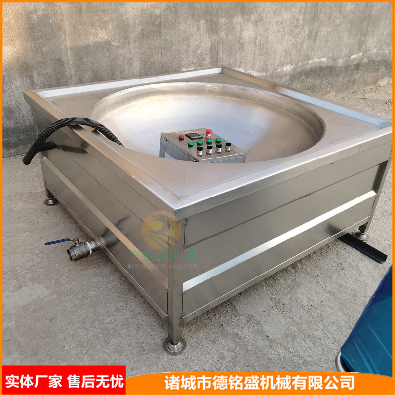 底座加固的炸条皮锅 电加热控温好的肉皮炸皮锅 拉皮机