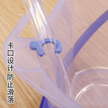 日本进口塑料带刻度水桶手提家用透明水桶储桶户外洗车桶加厚水桶