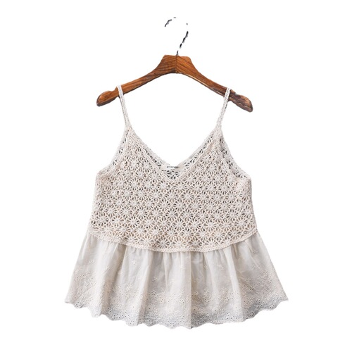 New summer casual fashion camisole women's summer outer wear sleeveless knitted inner top women's Korean style slimming