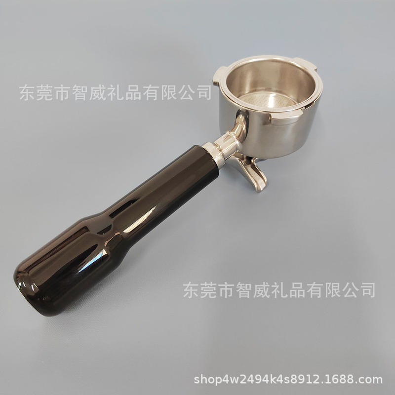 Delong 51mm three ear/double ear bottom stainless steel double mouth coffee handle coffee suit utensil