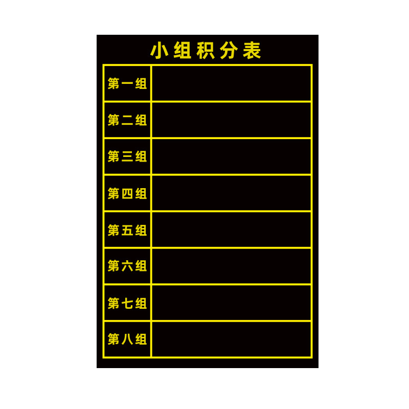 积分榜墙贴