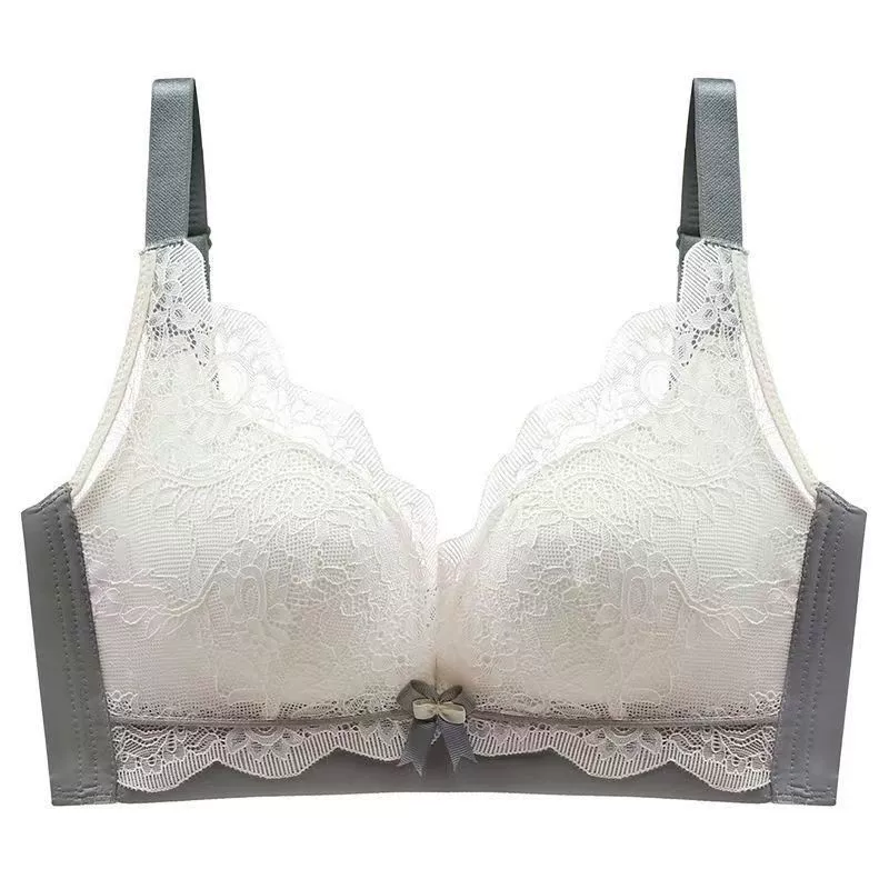 Underwear, latex supporting lace wireless bra