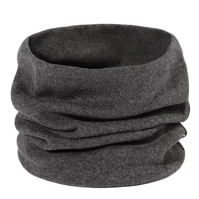 Шея чехол для мужчин зимой и зимой тонкий теплый вязаный шарф для студентов дикого цвета