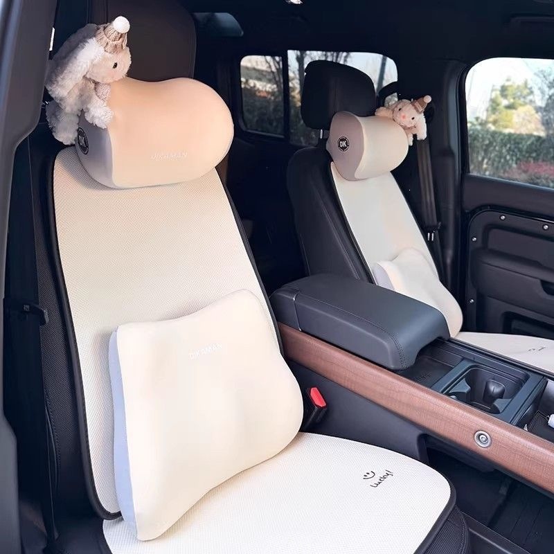 New model rabbit-shaped memory foam car neck headrest, premium 2026 car cushion, seat cushion, lumbar support for car seats