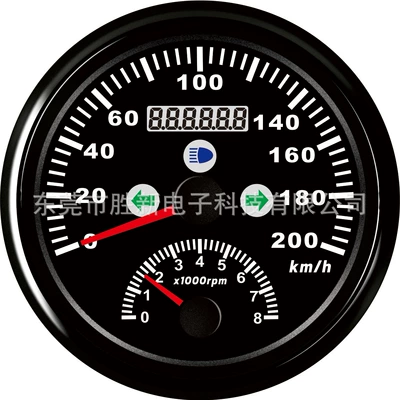 Yeni GPS sürət sayğacı 200km + taxometr 800rpm kombinasiya sayğacı