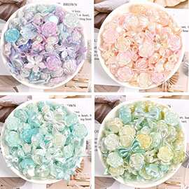 奶油胶配饰玫瑰花梦幻巴洛克蝴蝶结发夹diy手工材料 树脂小配件