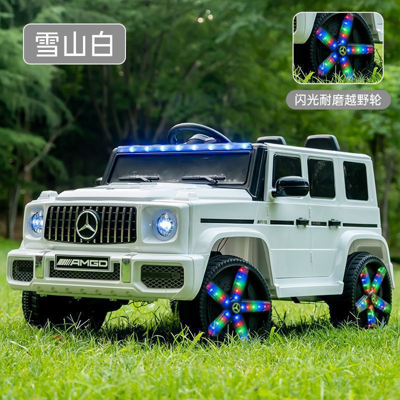 업그레이드된 2인승 + 초내하중 + 주변광 + 트렁크 - 플래시 화이트(플래시 휠 4륜 구동 풀 기능 + 가죽 시트) 브랜드 Chaowei