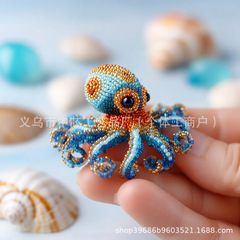 跨境新品Octopus Bead Embroidery Kit珠绣套件DIY 串珠章鱼套件