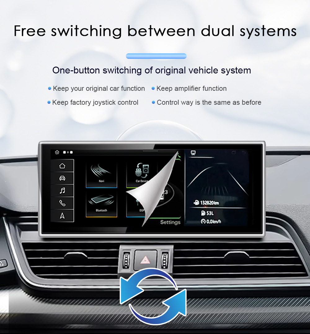 10.25inch / 12.3inch / 12.8inch Android Car Navigation System Suitable for Audi Q5L 2018-2020 Models
