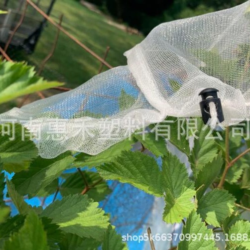 跨境供应防虫网罩拉绳拉链植物防虫罩大棚果树防鸟罩花园防虫网袋