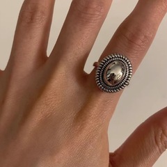 韓版麻花橢圓開口戒指女925銀復古小眾輕奢時尚個性高級感指環潮