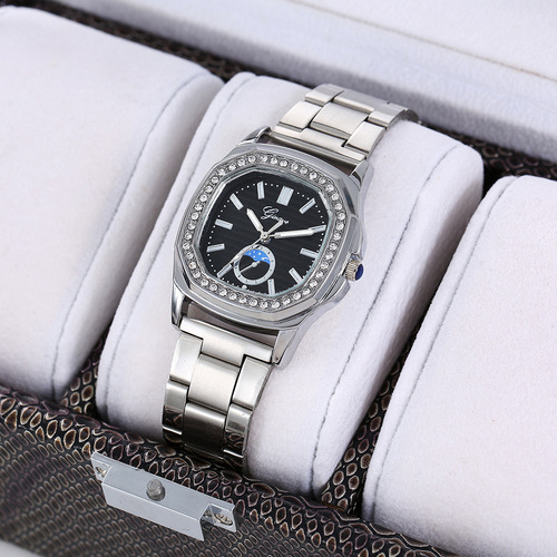 GINAVE Square Casual Women's Watch Alibaba.com New Steel Strap Business Women's Quartz Watch Factory Wholesale