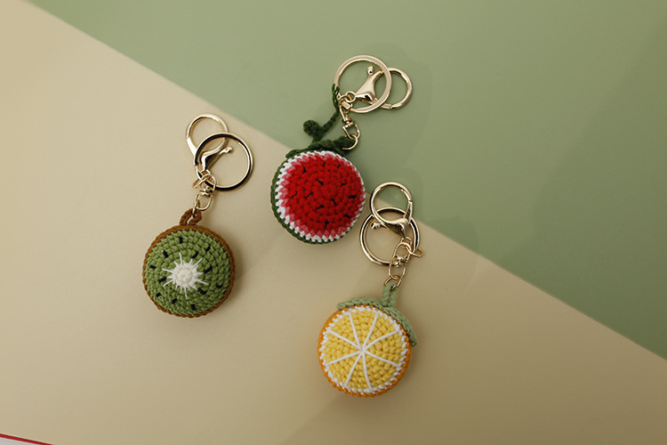 Daily Occasion 1 Piece Fruit Keychain Yarn Women's Cute Keychain