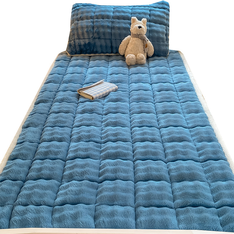 Colchón de terciopelo de leche cojín de manta de terciopelo doméstico colchón de cama dormitorio de estudiantes de invierno único cama de terciopelo colchón