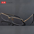 G18K金半框架眼镜时尚新款个人定 制工厂直销眼镜框J1002