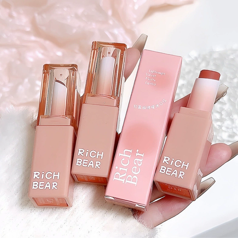 Rich Bear Водостойкая помада, блеск для губ, полупрозрачное затенение