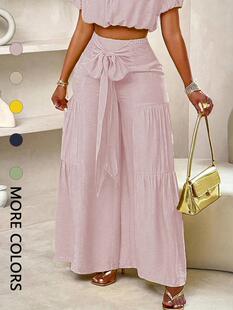 A 32036 Lace-up Bow Long Pants ���������Y�Lѝ�羳�¿�W����