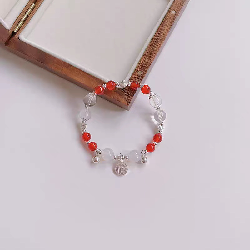 Fu brand bell bracelet, a new Chinese style, niche design, versatile, gentle and elegant, trendy bracelet, a gift for best friends or girlfriends.