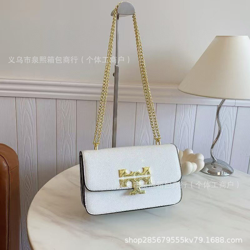 厂批跨境TB女包经典小金砖Eleanor豆腐包单肩斜跨链条包 欧美女包|undefined