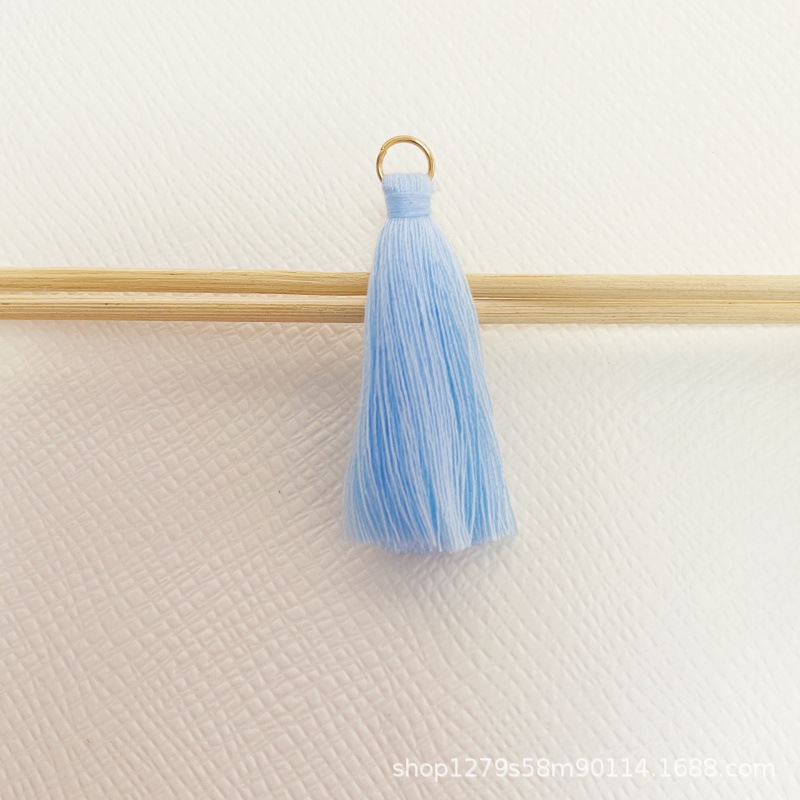 멀티 컬러 재고 5cm 폴리 에스테르면 링 술 의류 액세서리 DIY 액세서리 작은 펜던트 스파이크 도매
