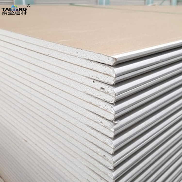 9MM 12.5mm 1220*2440mm Plástico resistente al agua Ba13 Plasterboard Yeso d