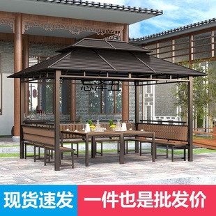 ZS户外凉亭子家用凉亭帐篷室外别墅花园休闲四角遮阳棚钢架耐用亭-阿里巴巴