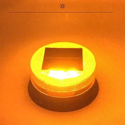 Solar magnetic warning flash light Roof Light
