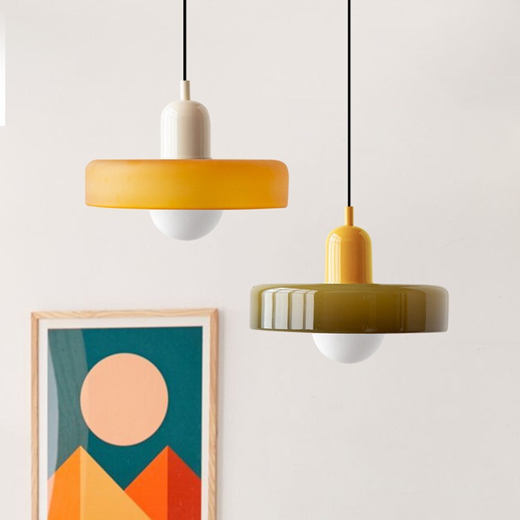 Nordic Minimalist Style Restaurant Chandelier Minimalist Bedside Lamp Bar Table Dining Room Creative Cream Style Glass Chandelier