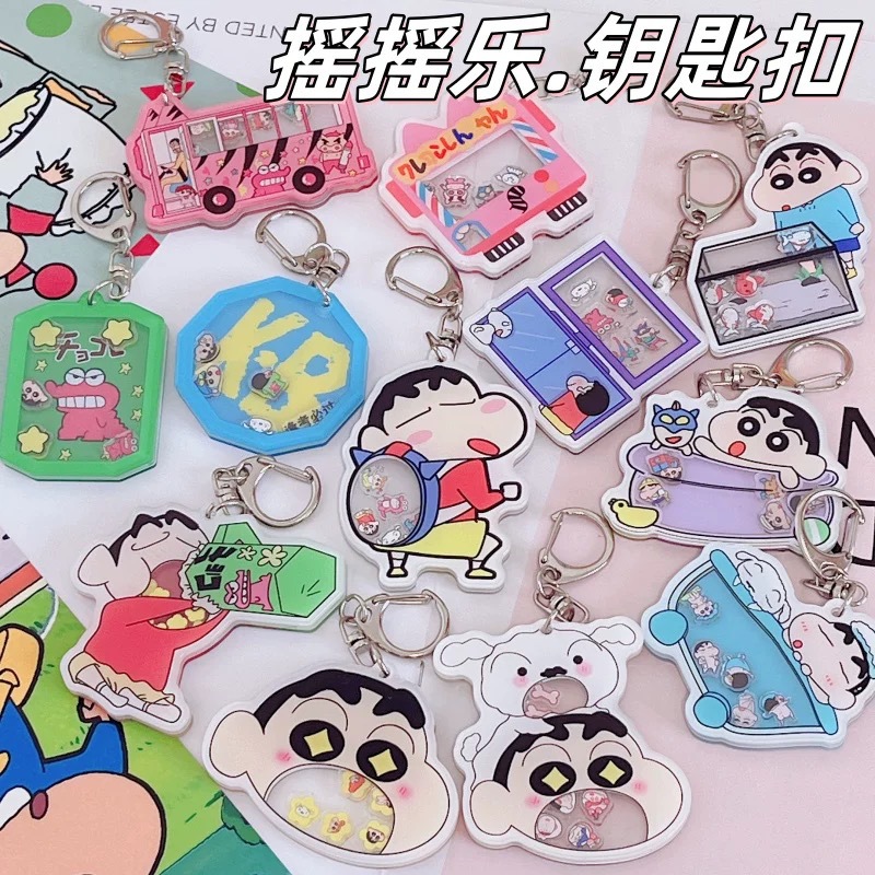 Cartoon Shin-Chan Internet Celebrity Keychain Pendant Backpack Small Gift Accessory Car Keychain Ornament Doll