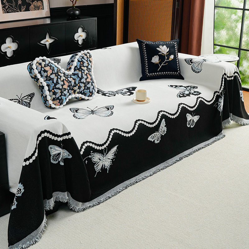 Housse de canapé élastique minimaliste européenne lavable_voghion.com