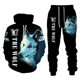 TEMU Amazon European and American Style Menswear 3D Digital Printing Lion Animal Wolf Casual Sports Hoodie suit