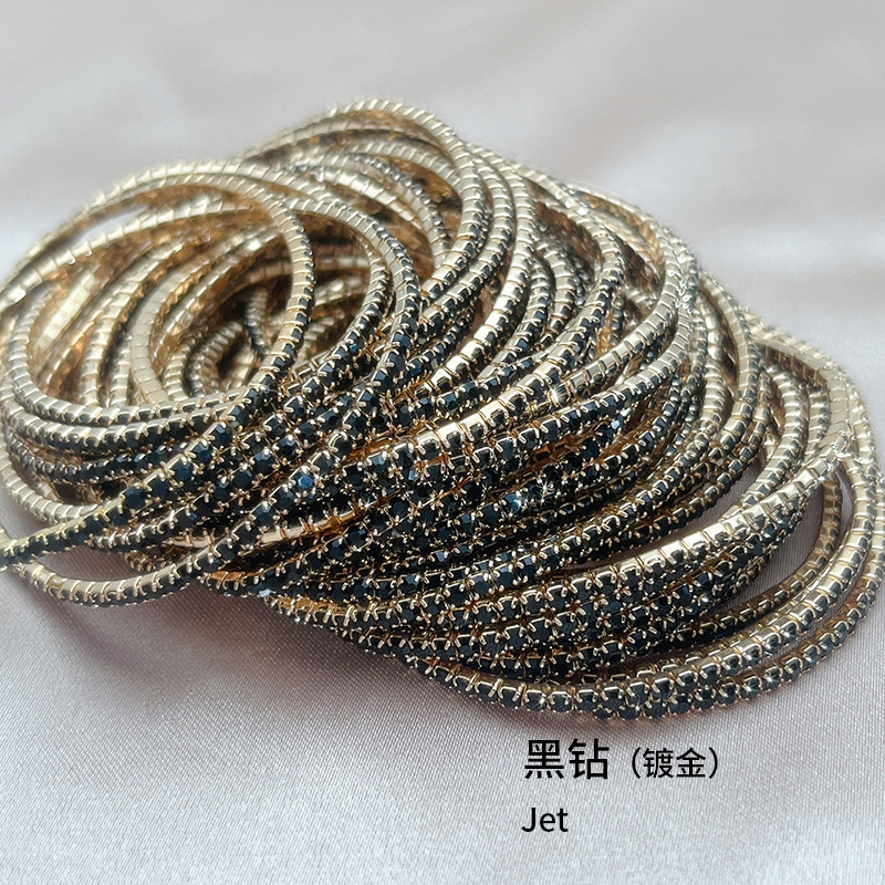 JB3132GL-BK 골드 도금 블랙 다이아몬드