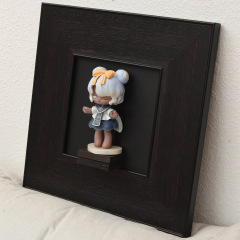 フレンチミッドセンチュリースタイルのつば広装飾額縁ブラインドボックスディスプレイフレームDIY手作りフレーム背景壁掛けフォトフレームPS樹脂