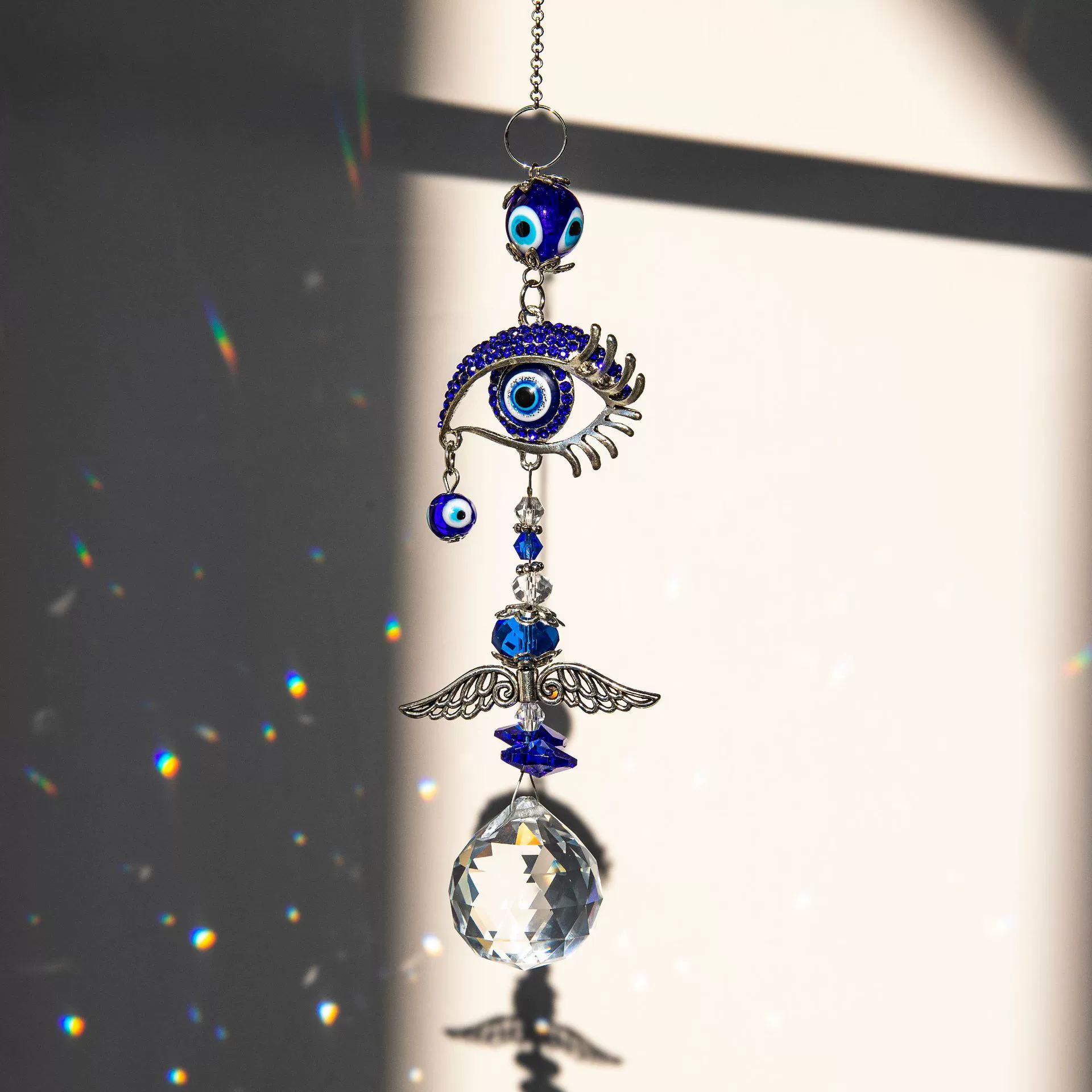 Home Occasion Fashion Demon Eye Crystal Sun Catcher Lighting Pendant