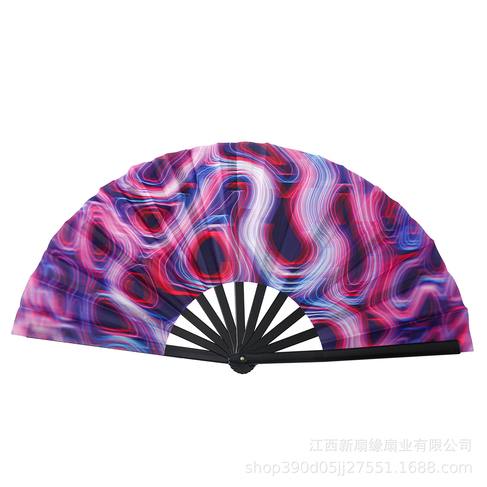 Kung fu fan imagen personalizada 10 pulgadas Kung Fu fan ventilador de plástico hueso publicidad fan patrón Amazon Venta caliente