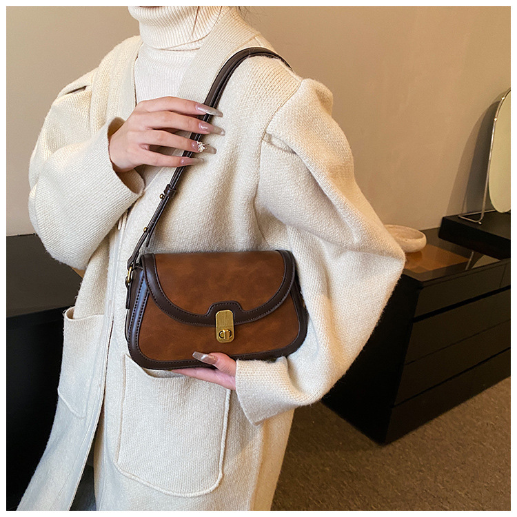 Women's Crossbody Bag Contrast Colour Small Square Shoulder Bag_voghion.com