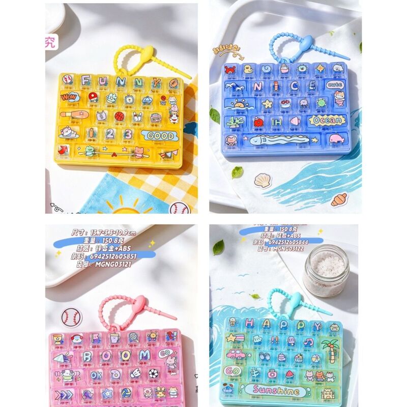 Let's Have Fun Together at the Beach: 26 Keyboard Keychain Fun Cartoon Portable Toy Children's Backpack Pendant Let's Have Fun Together at the Beach: 26 Keyboard Keychain Fun Cartoon Portable Toy Children's Backpack Pendant