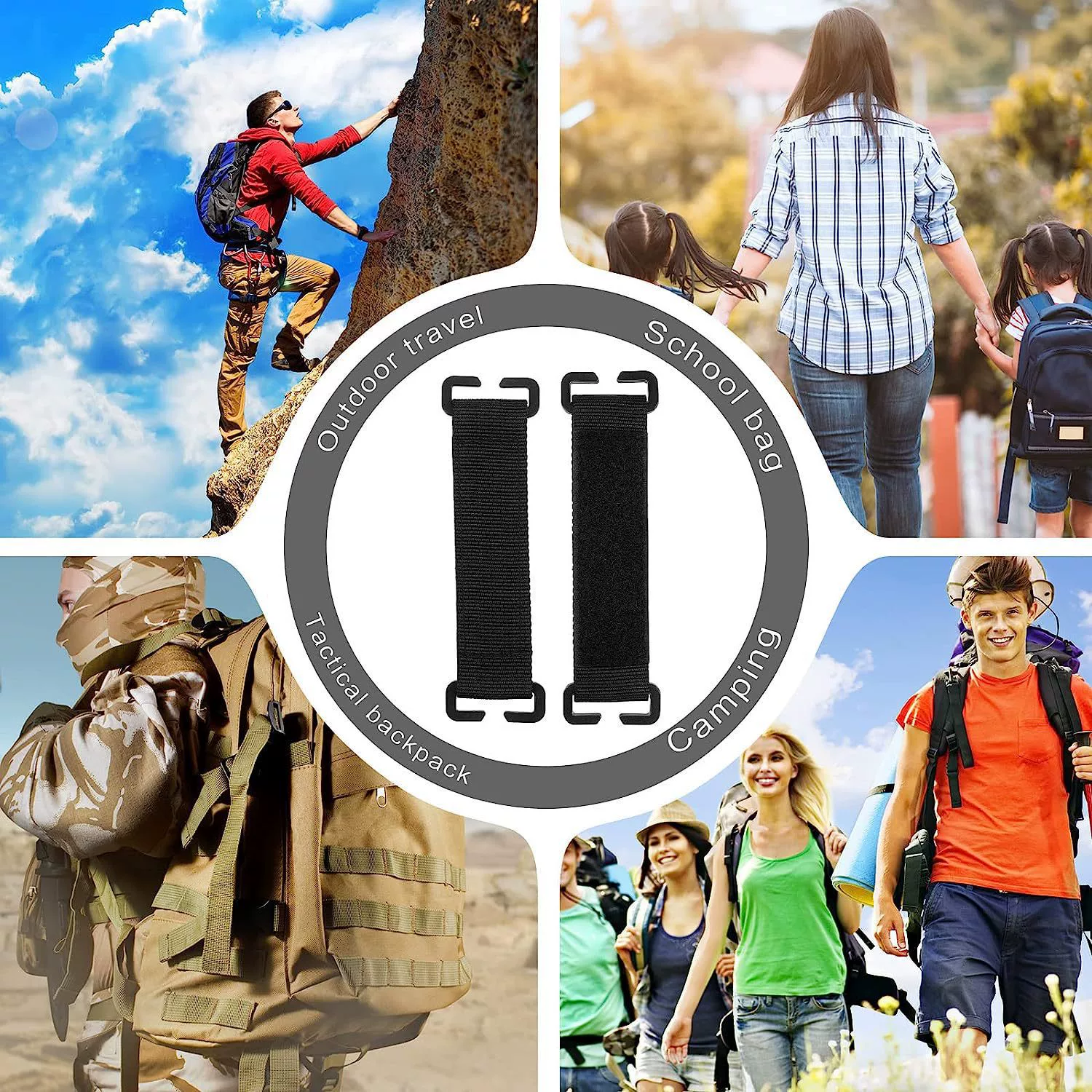 Съемная лямка Link MOLLE Extension Morale Глава Базовая функция на липучке Тактические аксессуары для расширения рюкзака