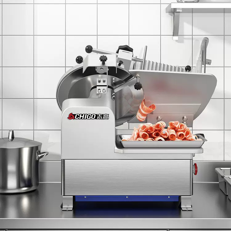 志高多功能电动切片刨肉机食堂饭店商用全自动肥牛羊肉卷切肉机