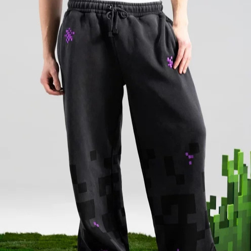 Cross-Border American Retro Street Casual Sports Pants Y2K Autumn and Winter Hip-Hop Printed Loose Straight Wide-Leg Pants