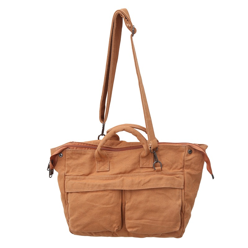 Bolso de lona japonés femenino 2024 nuevo bolso coreano de gran capacidad bolso de mensajero de todo fósforo de color sólido bolso de moda