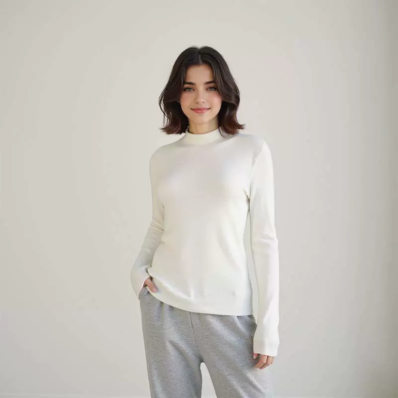 秋冬衣橱！无缝软糯100纯羊毛衫上衣加厚半高领百搭针织衫毛衣女