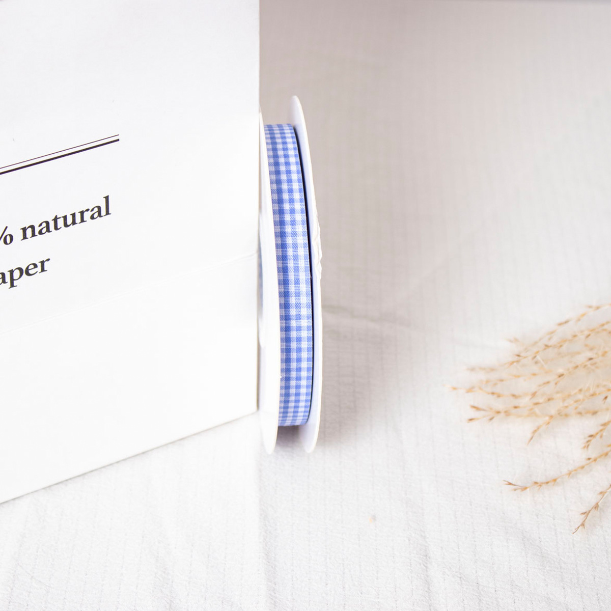 Doble cara cuadrícula cinta horneado embalaje cinta DIY adornos de cabello hechos a mano flores correa ramo correa material de decoración