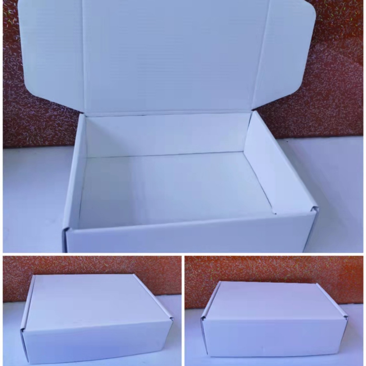 电子产品白卡纸盒 可印logo 牛皮纸包装盒设计 中性空白包装彩盒