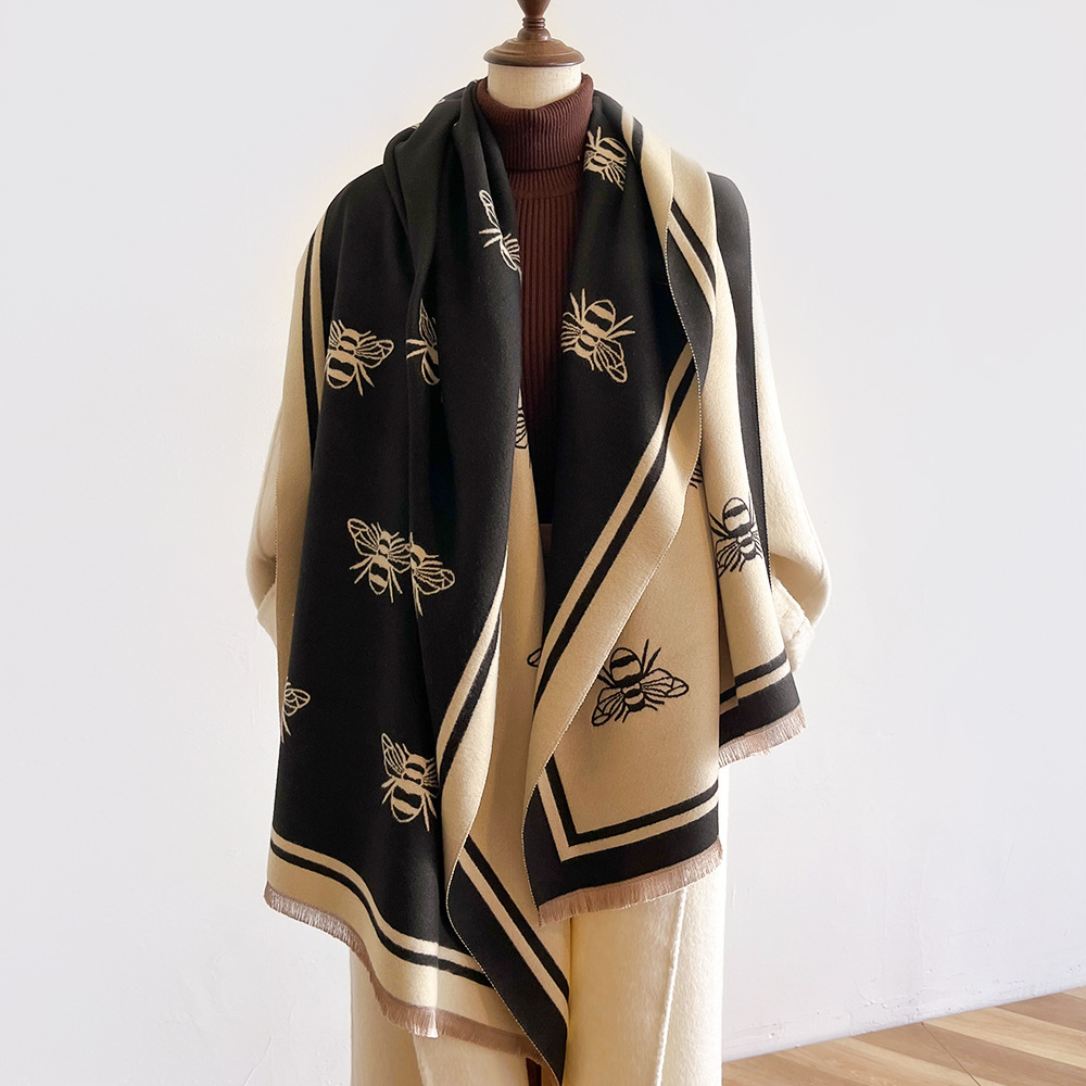 Herbst und Winter neue Imitation Kaschmir Schals für Frauen mit einem Sinn für Luxus, vielseitig Temperament, elegant_voghion.com