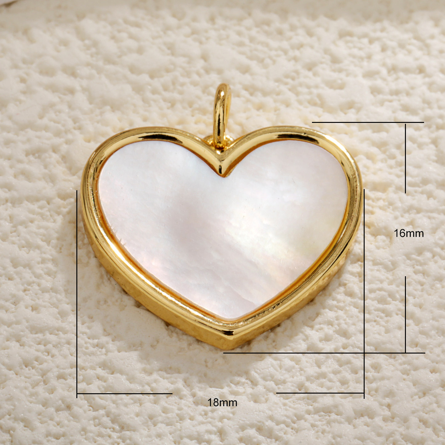 Heart Shape Pattern 1 Piece Copper Rhinestones Heart Shape Pendant