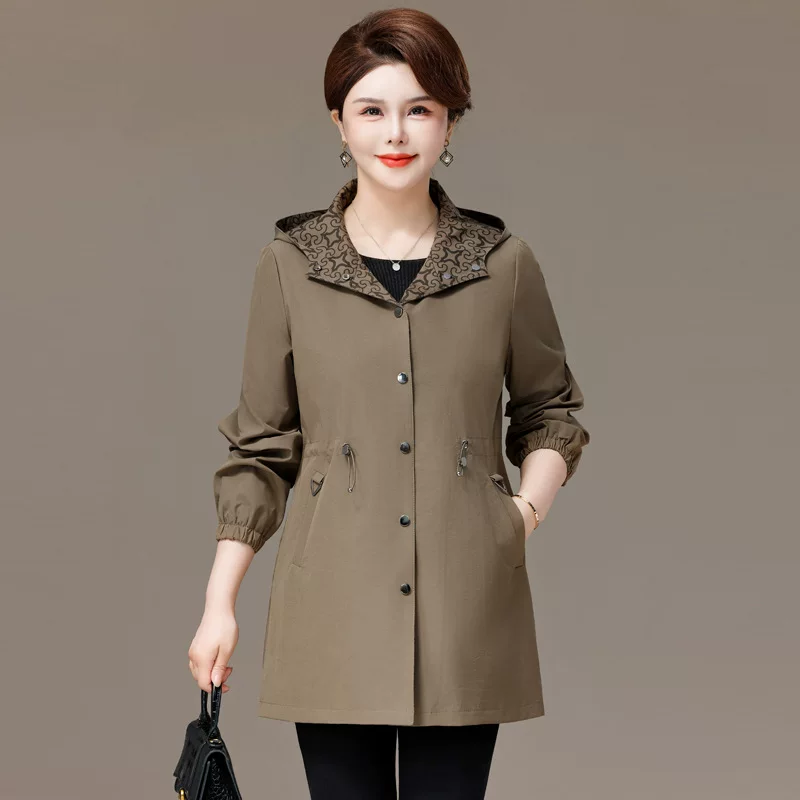 Осеннее пальто-т trench для подростков Elite Jacket хаки или зелёное, премиальная ткань, размеры XL до 5XL