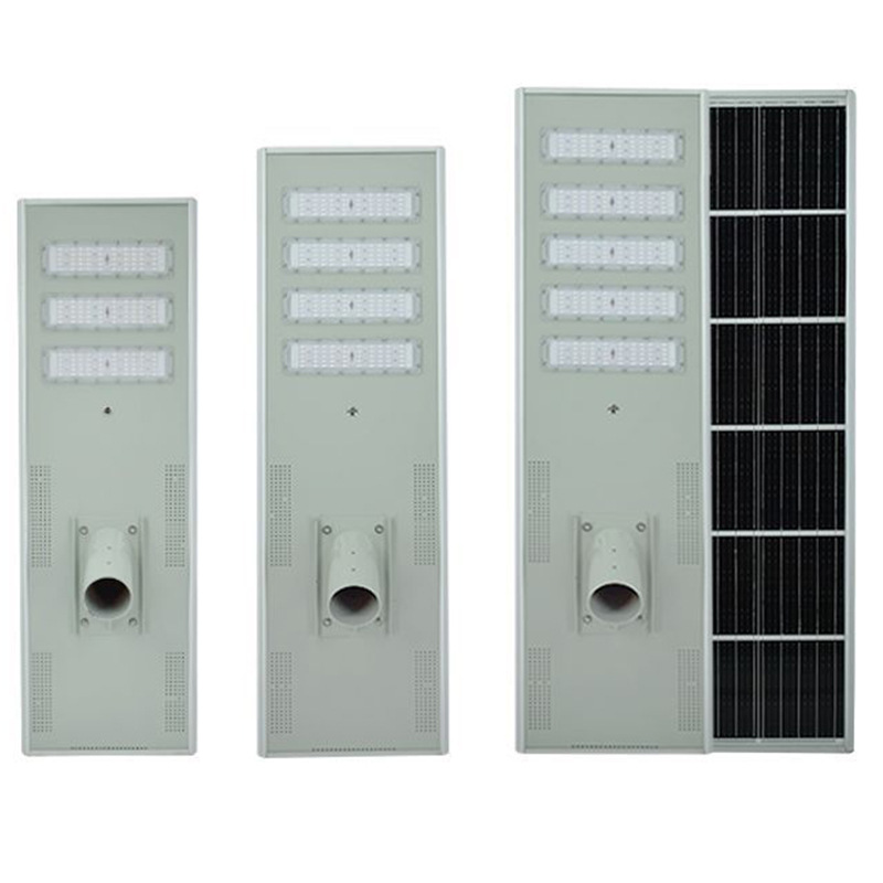 Industria integrada lámpara de calle solar ingeniería municipal LED aluminio exterior ultra brillante lámpara de patio exterior transfronteriza